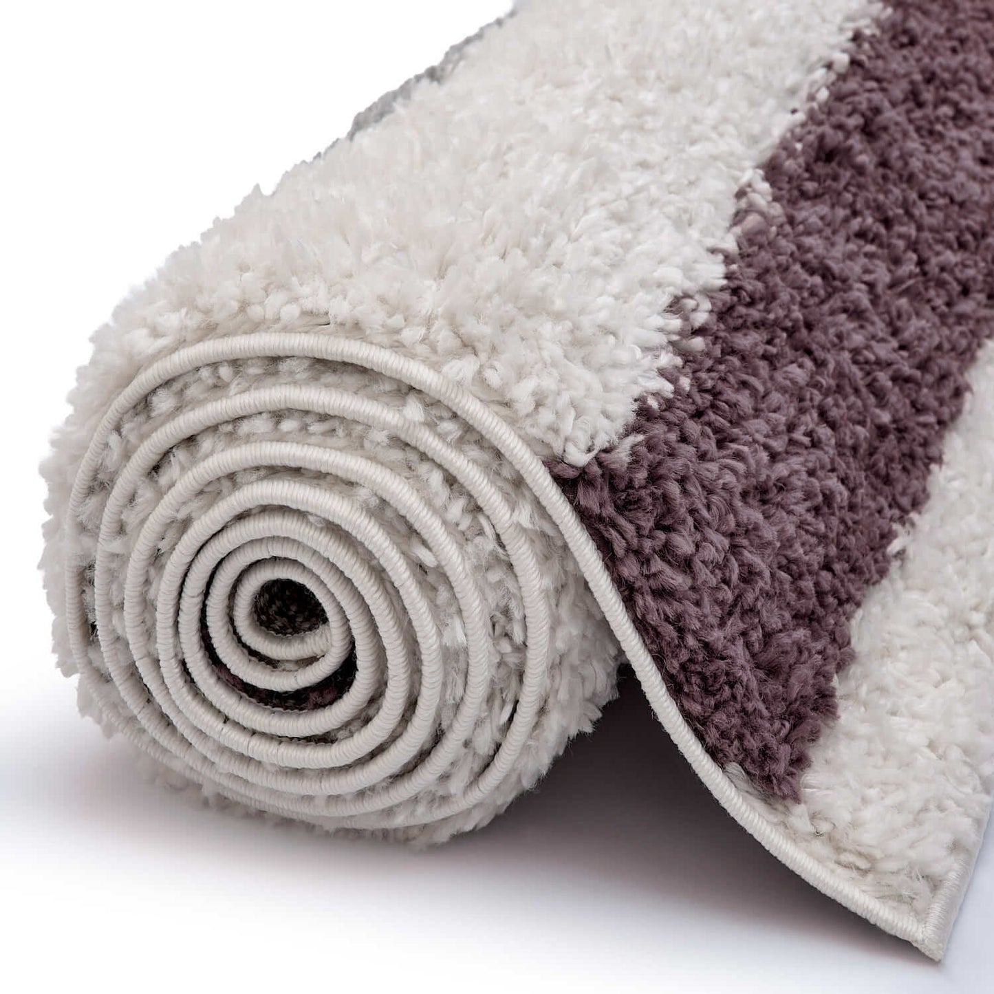 Moodi Shaggy Grey/Purple Contour Rug