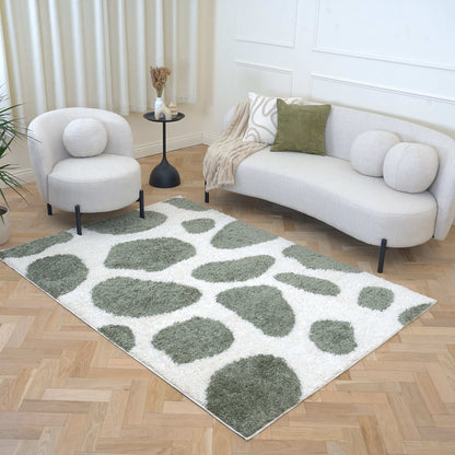 Moodi Shaggy Green Erosan Rug