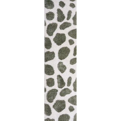 Moodi Shaggy Green Erosan Rug