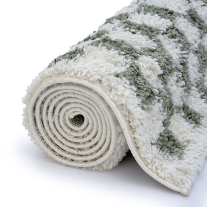 Moodi Shaggy Green Lunel Rug