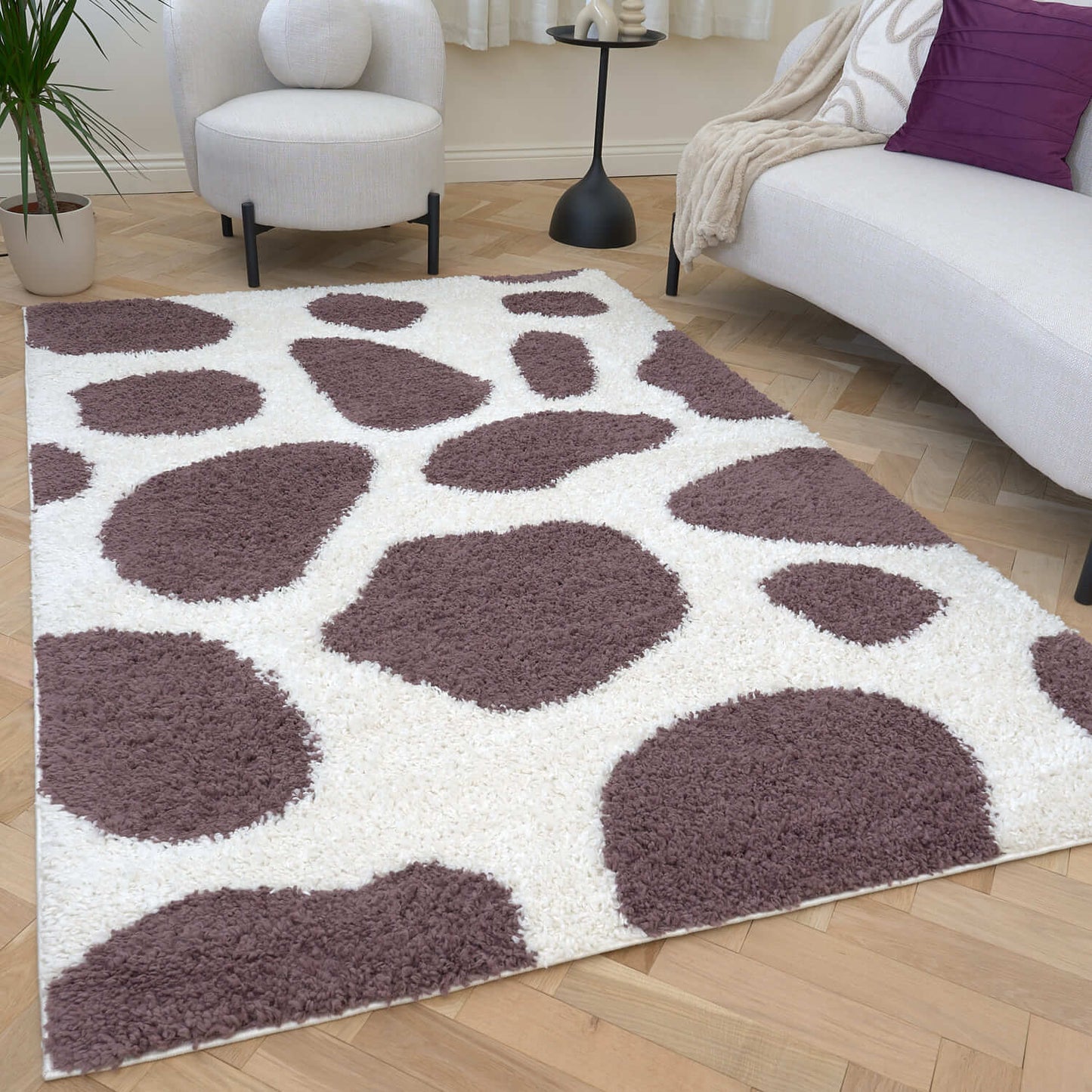 Moodi Shaggy Purple Nimbus Rug