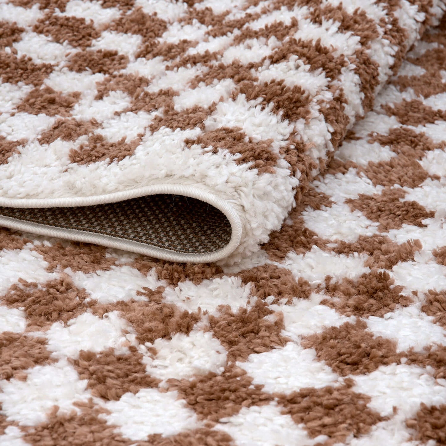 Moodi Shaggy Terra Pixelate Rug
