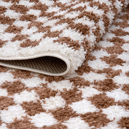 Moodi Shaggy Terra Pixelate Rug