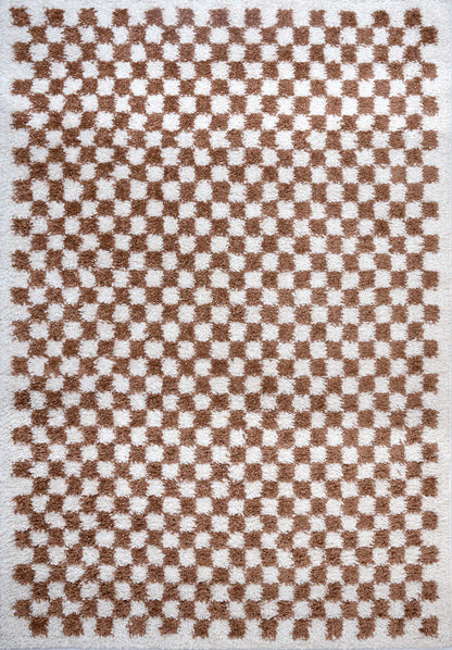 Moodi Shaggy Terra Pixelate Rug