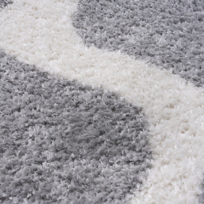Moodi Shaggy Grey Tarn Rug