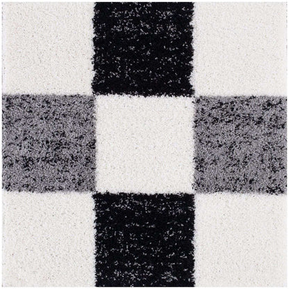 Myshaggy Geometric Grey Rug