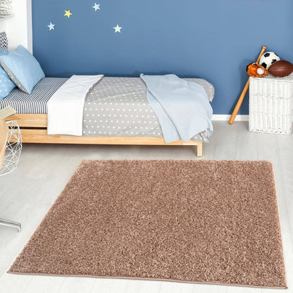 Myshaggy Solid Beige Rug