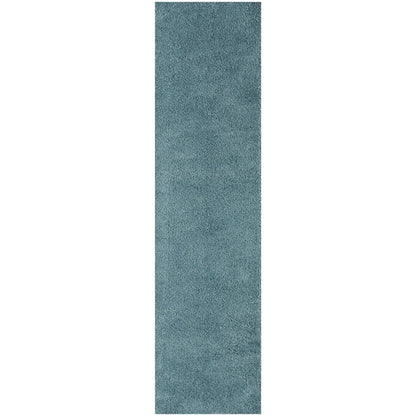 Myshaggy Solid Duck Egg Blue Rug