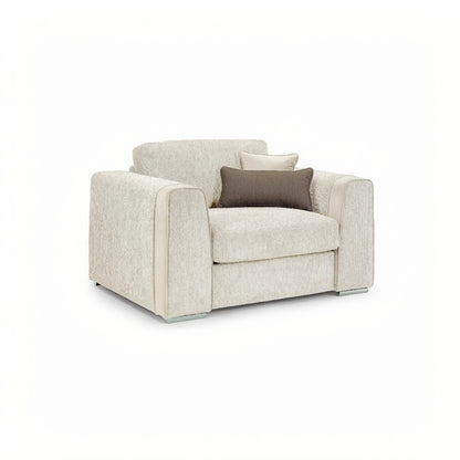 Naples Beige Fabric Armchair