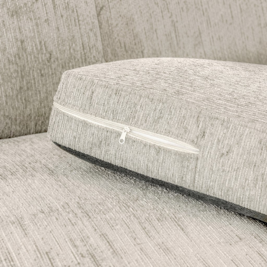 Naples Beige Fabric Large Corner Sofa