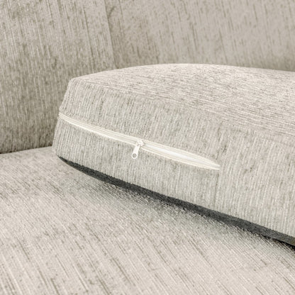 Naples Beige Fabric Large Corner Sofa