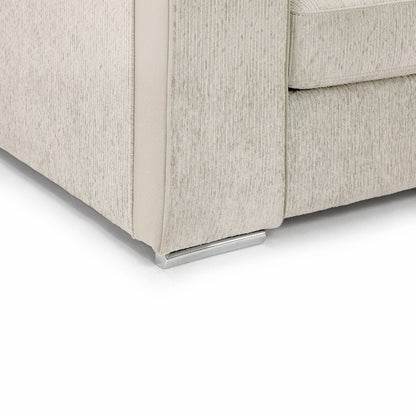 Naples Beige Fabric Large Corner Sofa