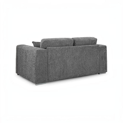 Naples Grey Fabric 2 Seater Sofa