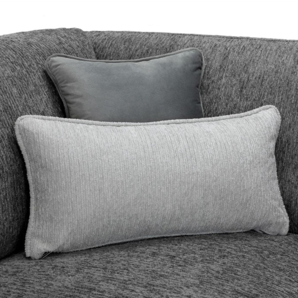 Naples Grey Fabric 3+2 Sofa Suite