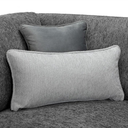 Naples Grey Fabric 3+2 Sofa Suite