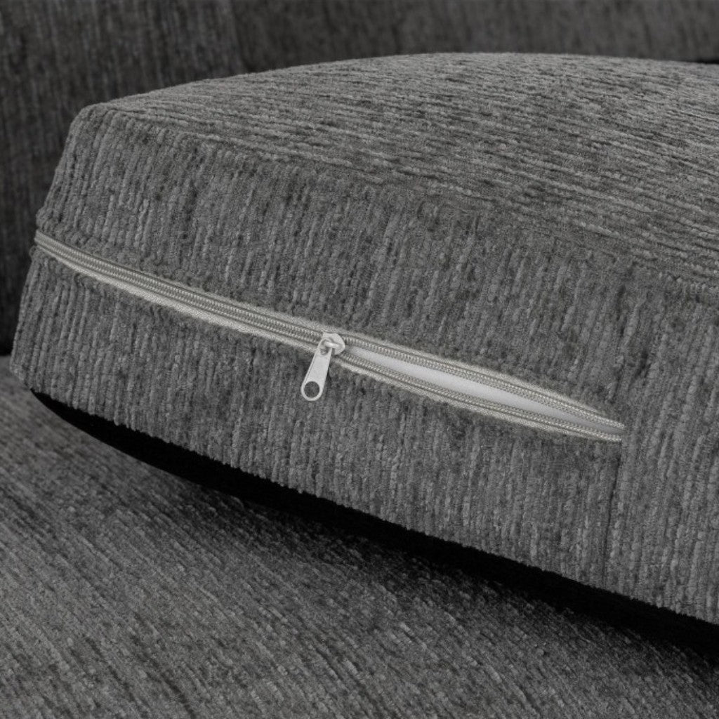 Naples Grey Fabric 3+2 Sofa Suite