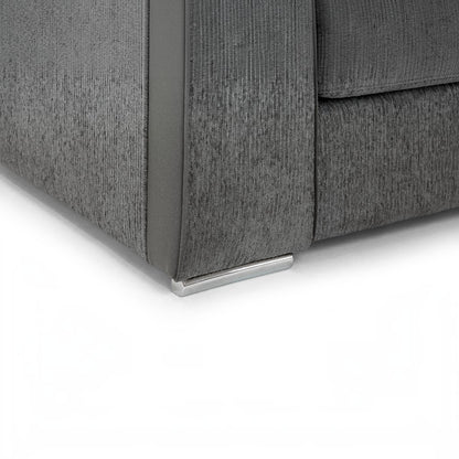 Naples Grey Fabric Armchair