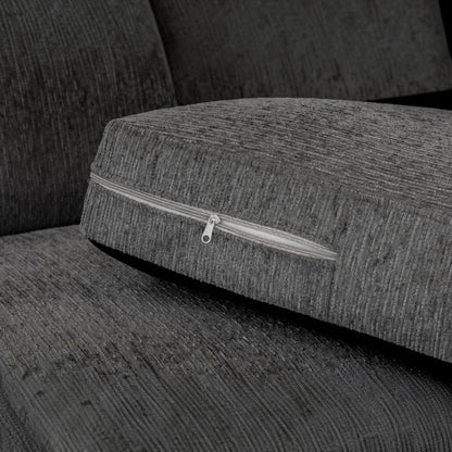 Naples Grey Fabric Large L-Shape Corner Sofa