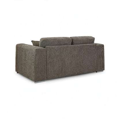Naples Mocha Brown Fabric 2 Seater Sofa