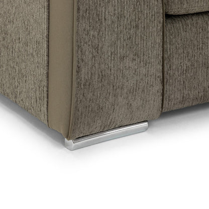 Naples Mocha Brown Fabric 3+2 Sofa Suite