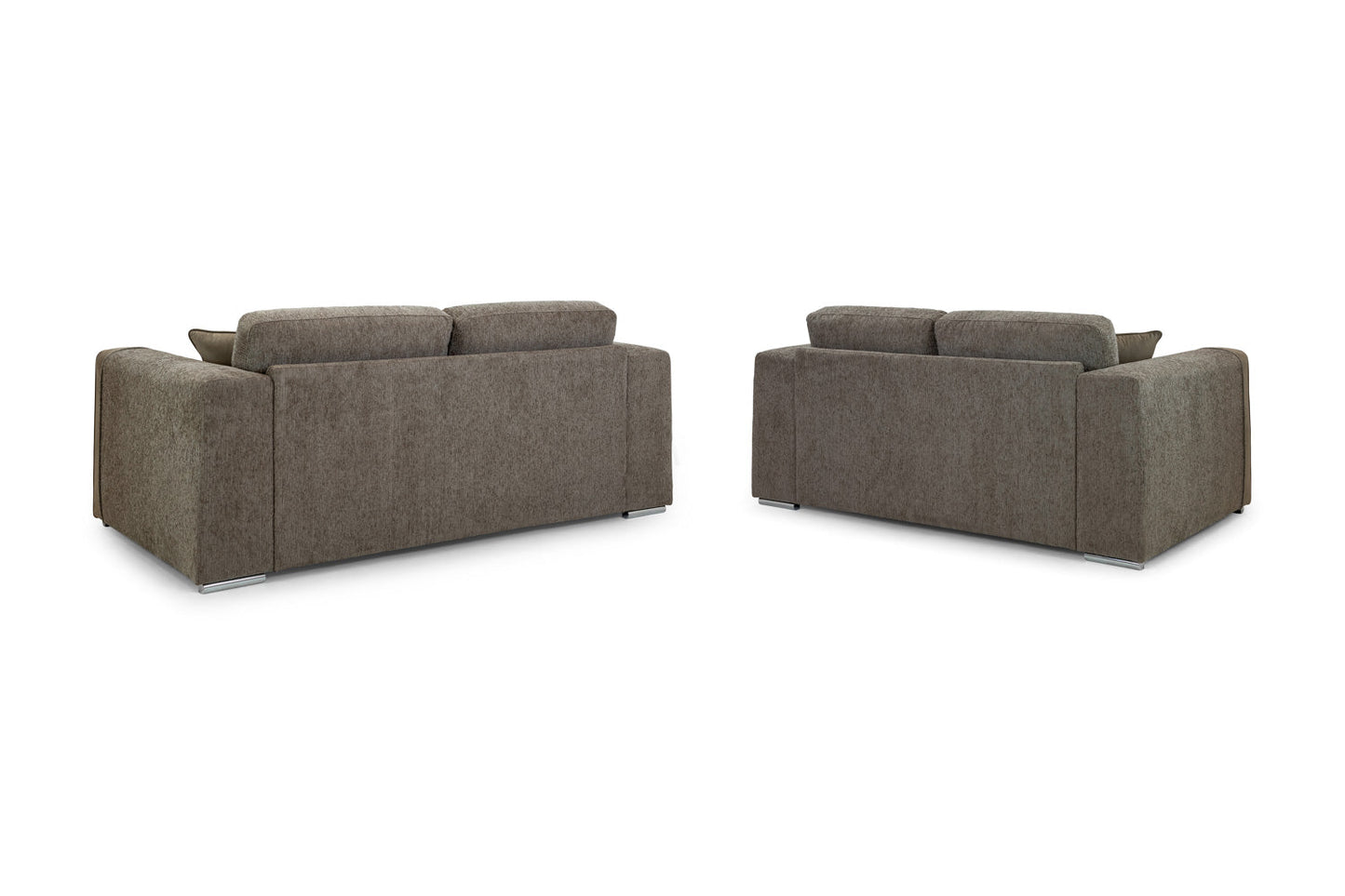 Naples Mocha Brown Fabric 3+2 Sofa Suite