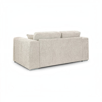 Naples Sofa Beige Fabric 2 Seater Sofa