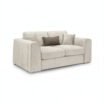 Naples Sofa Beige Fabric 2 Seater Sofa