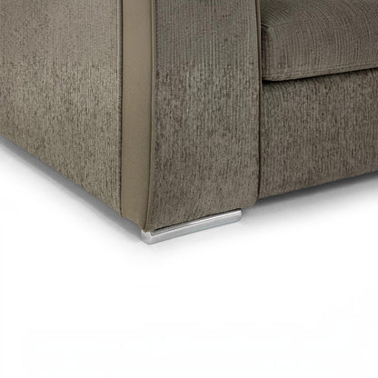 Naples Mocha Brown Fabric Armchair