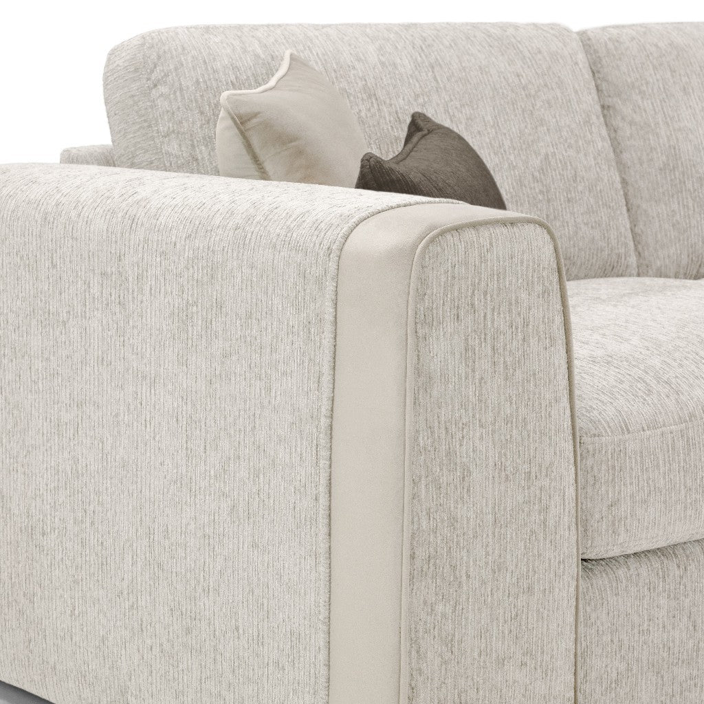 Naples Beige Fabric 3+2 Sofa Suite