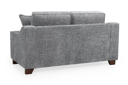 Nebraska Slate Grey Fabric 2 Seater Sofa