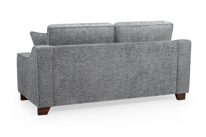 Nebraska Slate Grey Fabric 3 Seater Sofa