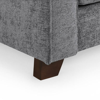 Nebraska Slate Grey Fabric 3+2 Sofa Suite