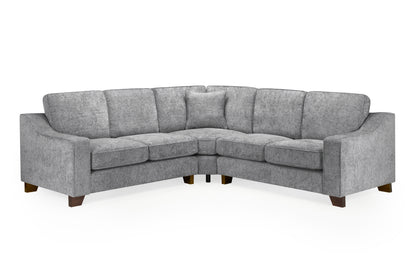 Nebraska Slate Grey Fabric Large Corner Sofa