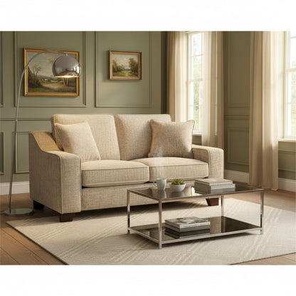 Nebraska Stone Beige Fabric 2 Seater Sofa