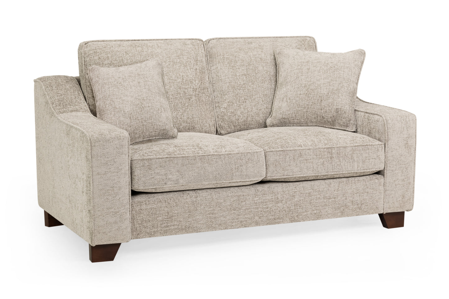 Nebraska Stone Beige Fabric 2 Seater Sofa