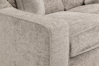 Nebraska Stone Beige Fabric 3 Seater Sofa