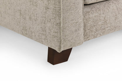 Nebraska Stone Beige Fabric 3 Seater Sofa