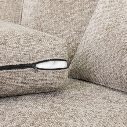Nebraska Stone Beige Fabric 3+2 Sofa Suite