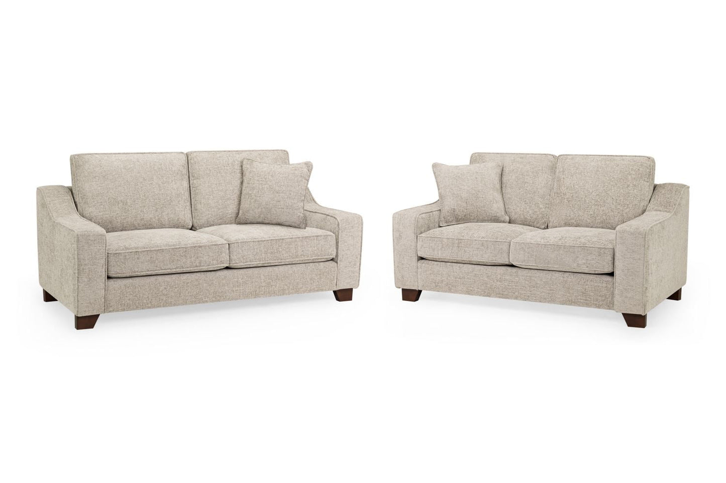 Nebraska Stone Beige Fabric 3+2 Sofa Suite