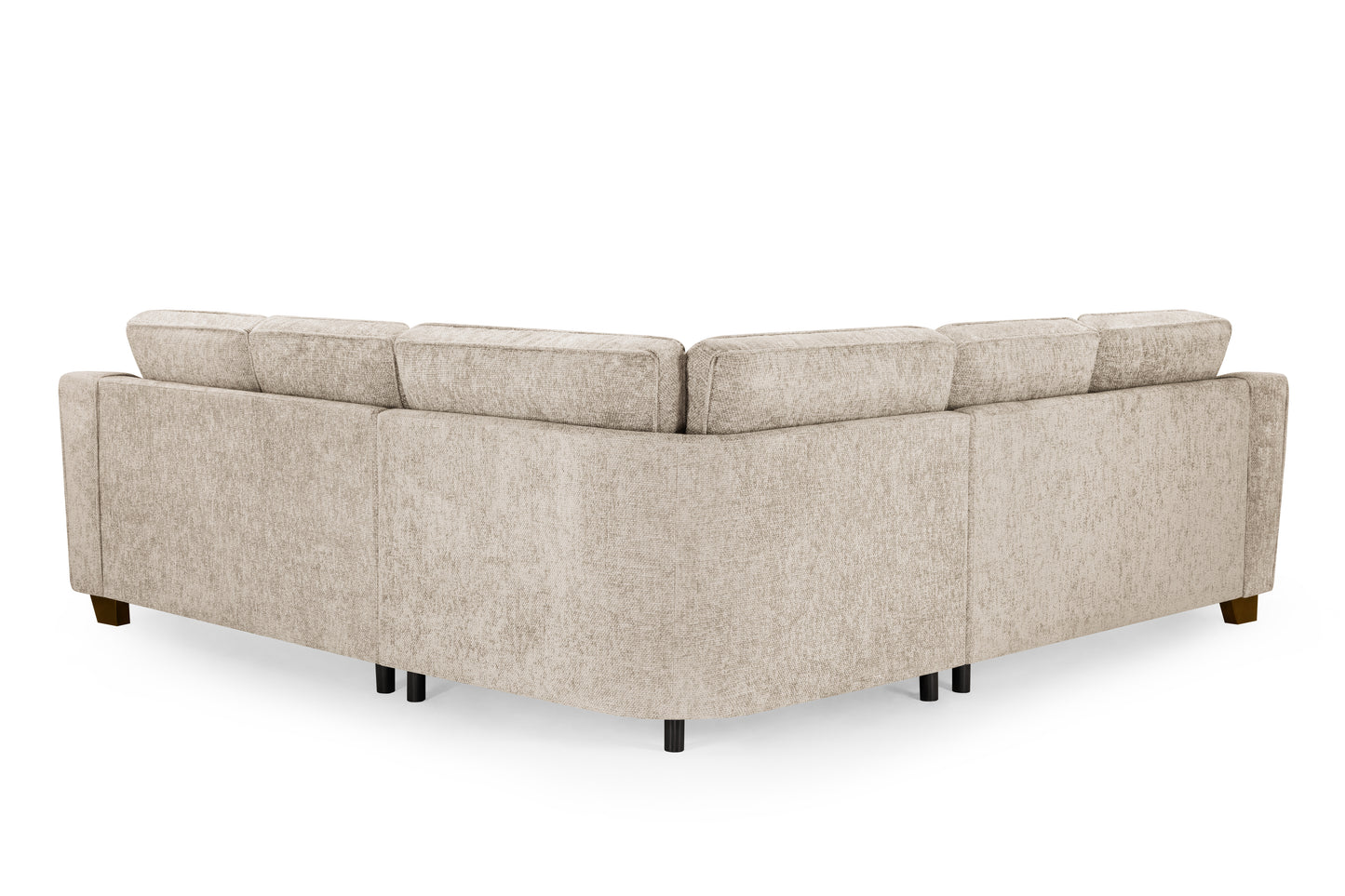 Nebraska Stone Beige Fabric Large Corner Sofa