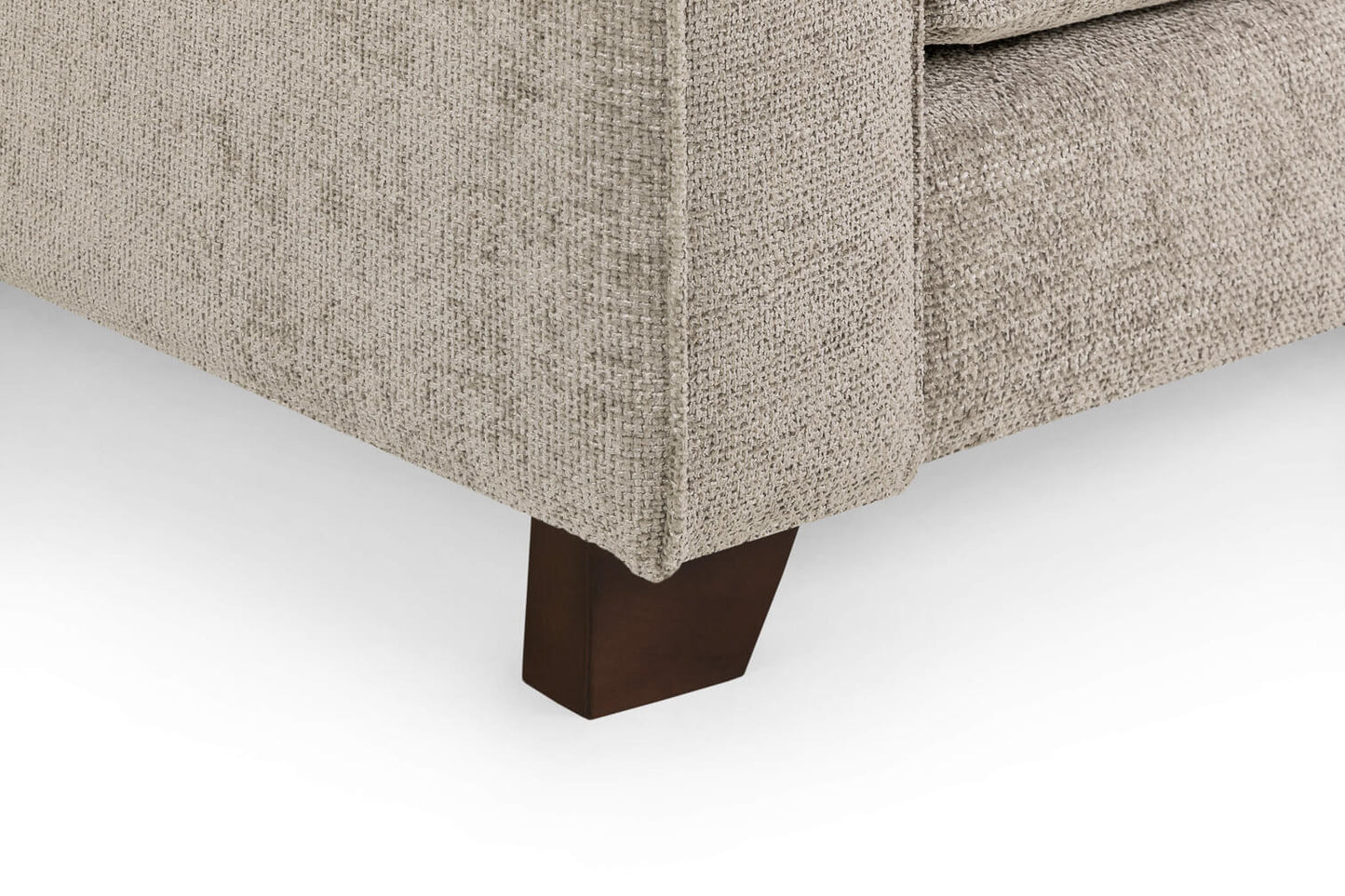Nebraska Stone Beige Fabric Large Corner Sofa