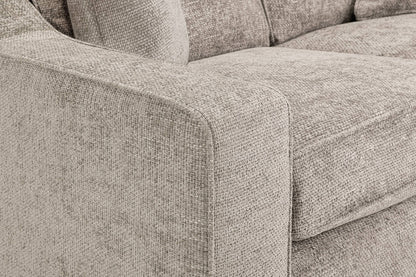 Nebraska Stone Beige Fabric Large Corner Sofa