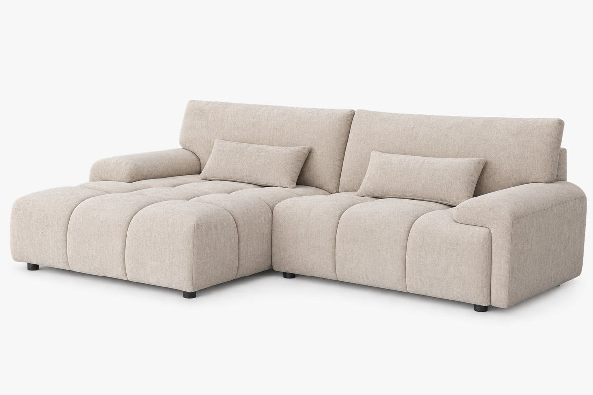 Oakham Mocha Brown Fabric Universal Corner Sofa