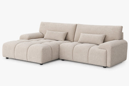 Oakham Mocha Brown Fabric Universal Corner Sofa