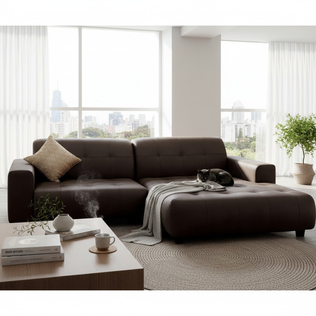 Oslo Open 2 Piece Plan Sofa In Silver Grey Velvet Fabric