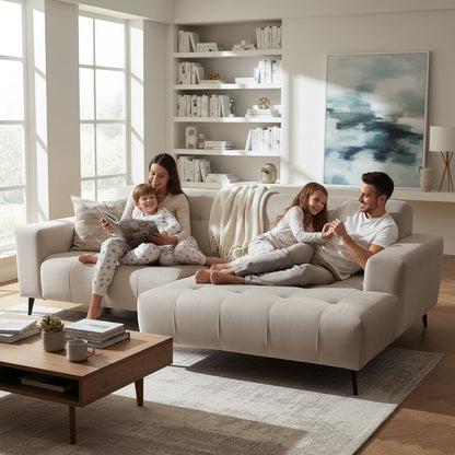 Oslo Open 2 Piece Plan Sofa In Silver Grey Velvet Fabric