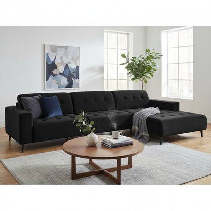 Oslo Open 3 Piece Plan Sofa In Burnt Orange Velvet Fabric