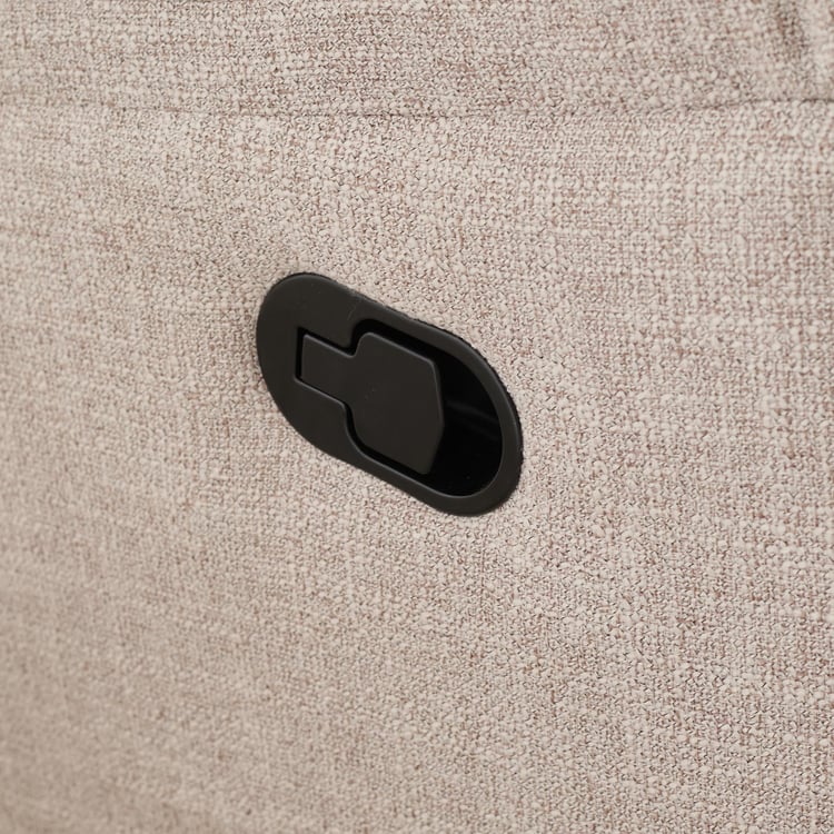 Owen Electric Recliner Beige Fabric Armchair
