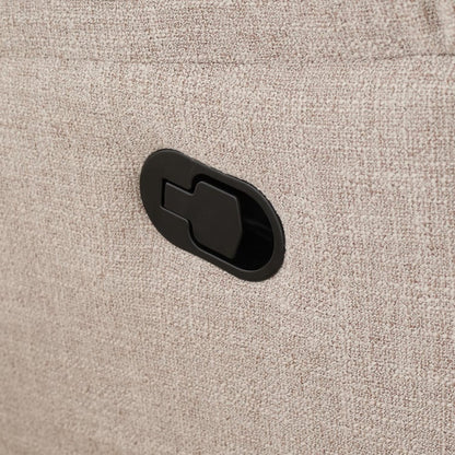 Owen Electric Recliner Beige Fabric Armchair