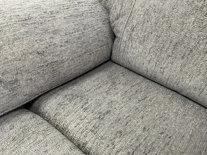 Owen Electric Recliner Grey Fabric Cinema Console 3 Seater Sofa